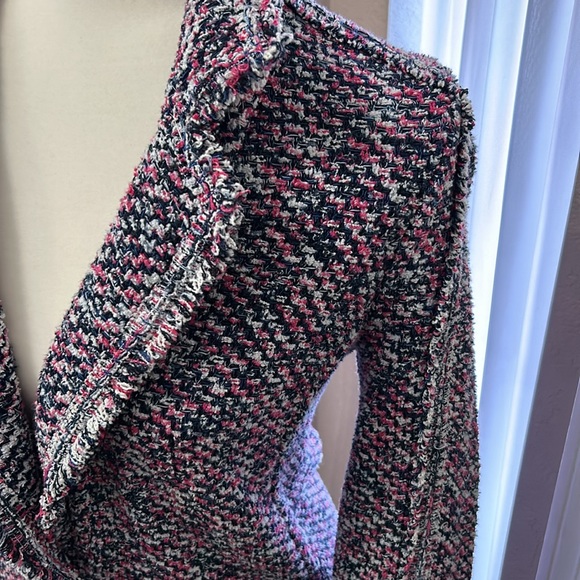 Chico’s Navy and Pink Blazer - Picture 2 of 6